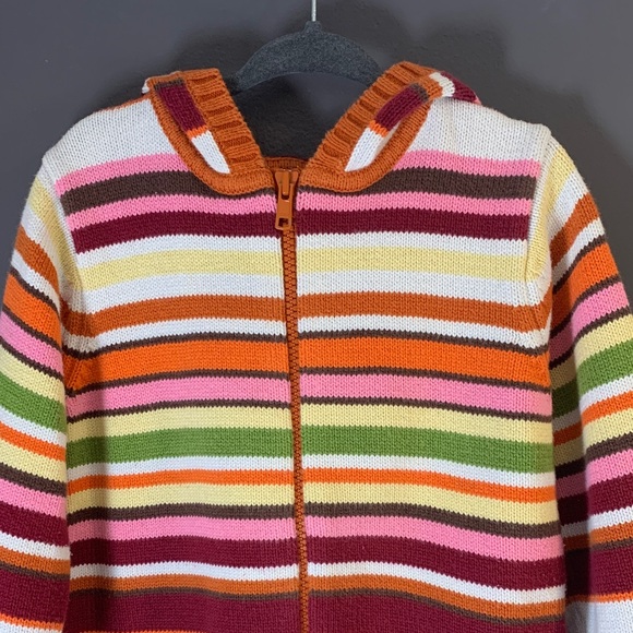 Gymboree Striped Multicolor Kids Sweater size 5 - Picture 2 of 3